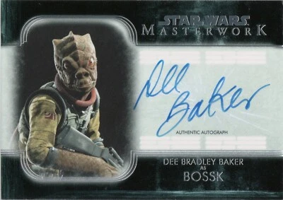 Star Wars Masterwork 2020, Dee Bradley Baker (Bossk) Autograph Card A-DBB - Image 1 of 2