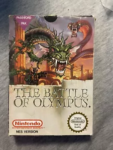 The Battle Of Olympus Nintendo Nes Game UK Version Boxed With Manual CIB - Picture 1 of 8