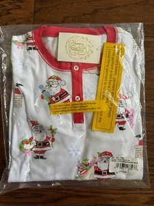NWT/NIB TBBC Beaufort Bonnet Christmas Sutton Pajamas Size 7 Lets Be Jolly Santa - Picture 1 of 3