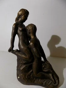Rara scultura Mid Century Modern Nude Lovers Austin Productions 1965 12" - Foto 1 di 4