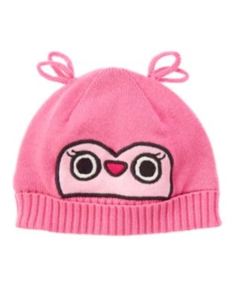 GYMBOREE FAIR ISLE FRIENDS ROSA BÚHO SUÉTER GORRO SOMBRERO 0 3 6 12 NUEVO CON ETIQUETAS Foto 1 de 1