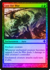 Lust for War FOIL Rise of the Eldrazi NM Red Uncommon MAGIC MTG CARD ABUGames