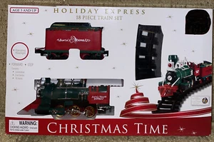 HOLIDAY EXPRESS TRAIN SET CHRISTMAS TIME 18pc SET AGES 3+ - Picture 1 of 3