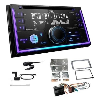 JVC KW-DB95BT Autoradio Bluetooth DAB+ für Peugeot 308 2007-2009 in schwarz - Bild 1 von 4