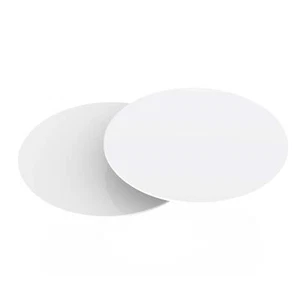 8 Inch Reusable Cake Board Base White Glossy Acrylic Round Disk Set of 2-1/8 ... - Picture 1 of 7