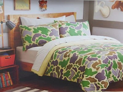 Juego de cama edredón completo, fundas y sábanas Circo Camo Collection 7 piezas nuevo en paquete  Foto 1 de 4