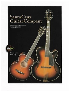 2008 Santa Cruz Guitar Company Firefly Series anuncio 8x11 anuncio impreso - Imagen 1 de 3