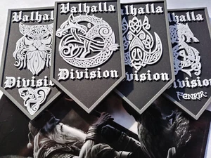 Valhalla  Viking Symbols PVC  Dragon, Wolf, Boar, Cat Tactical Morale Authentic - Picture 1 of 12