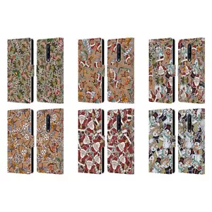 HEAD CASE DESIGNS CHRISTMAS PRINTS LEATHER BOOK WALLET CASE FOR ONEPLUS PHONES - Picture 1 of 12