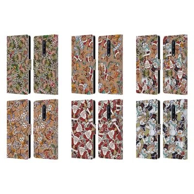 HEAD CASE DESIGNS CHRISTMAS PRINTS LEATHER BOOK WALLET CASE FOR ONEPLUS PHONES - Image 1 of 4