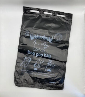 Hundekotbeutel Gassibeutel Hundebeutel Kotbeutel Schwarz Top Qualität - Bild 1 von 4