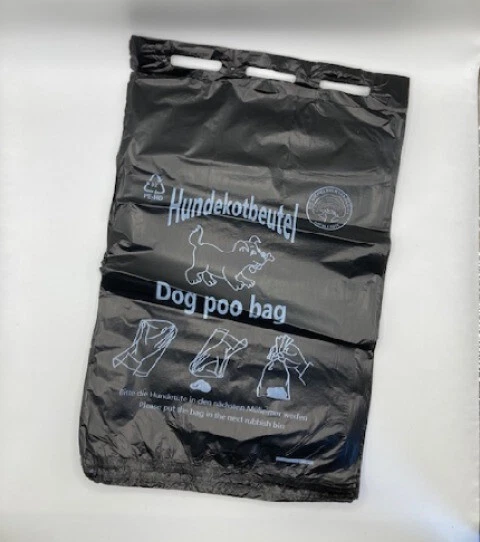 Hundekotbeutel Gassibeutel Hundebeutel Kotbeutel Schwarz Top Qualität - Bild 1 von 4