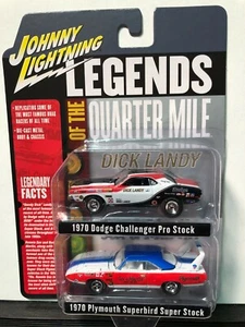 1/64 JUEGO SUPERBIRD JOHNNY LIGHTNING LEGENDS DICK LANDY CHALLENGE & SOX & MARTIN - Imagen 1 de 2