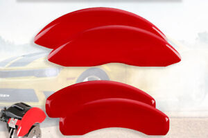 2006-2011 Cadillac DTS Front + Rear Red MGP Brake Disc Caliper Covers 4pc Set