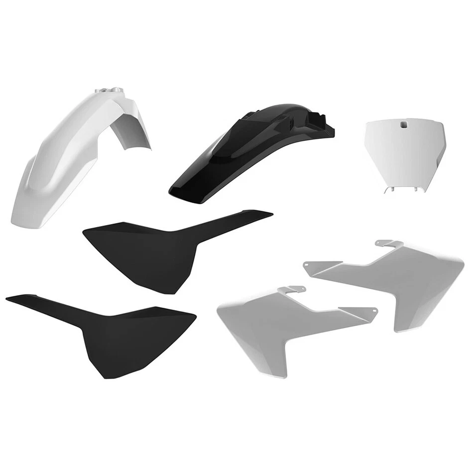 POLISPORT  PLASTIC BODY KIT WHITE/BLACK Husqvarna FX 350 2017-2018 Husqvarna FX Foto 1 de 1