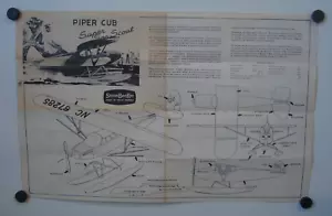 VINTAGE STROMBECKER PIPER CUB SUPER SEA SCOUT ***INSTRUCTIONS ONLY*** - Picture 1 of 2