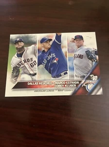 2016 Topps - League Leaders #346 Corey Kluber, Dallas Keuchel, Marco Estrada - Picture 1 of 1