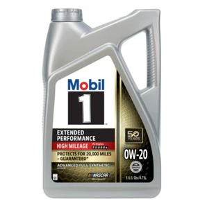 Extended Performance High Mileage Full Synthetic Motor Oil 0W-20, 5 Quart - Picture 1 of 9