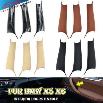 Interior Inner Door Pull Handle Cover For BMW X5 X6 F15 F16 F85 F86 2015 - 2018 - Image 1 of 4
