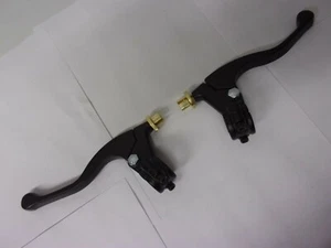 SHORTY CLUTCH + BRAKE LEVER PERCH ASSEMBLY YAMAHA DIRT BIKES WITH DRUM BRAKES - Picture 1 of 8