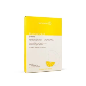 Wachswerk HalsWickel Zitrone 12 Folien Wollvlies Wickel