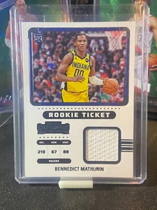 2022-23 Panini Contenders - Rookie Ticket Swatches Bennedict Mathurin #RTS-BMI - Picture 1 of 2