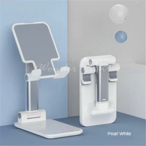 Adjustable Tablet Mobile Phone Desktop Phone Stand Desk Holder Foldable Bracket - Picture 1 of 15