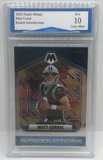 2022 Panini Mosaic Matt Corral Rookie Introductions Card Gem Mint 10!