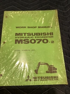 ORIGINAL 1984 MITSUBISHI MS070-2 HYDRAULIC EXCAVATOR SERVICE REPAIR MANUAL NOS - Picture 1 of 1