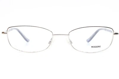 Missoni MI23701 Plata Azul Metal Cuentas Diseñador Italia Anteojos 54-18-135mm Foto 1 de 4