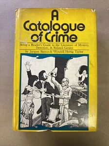 A Catalogue of Crime by Jacques Barzun & Wendell Hertig Taylor (First Edition) - Picture 1 of 10
