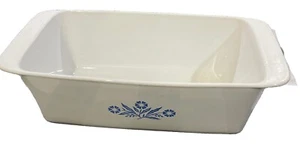 Corning Ware Blue Cornflower P-315B 9x5x3 2QT Bread/Loaf Pan Baking Dish USA - Picture 1 of 10