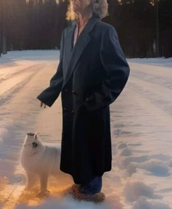 Raeligh Limited, Inc. Trenchcoat 100% Reine Schurwolle Navy Blau Herren - Bild 1 von 13