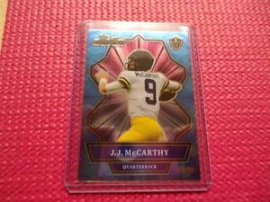 2021 wild card alumination football J.J. MCCARTHY RC BLUE /99