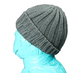 Simply Vera by Vera Wang Zopfmuster Beanie Wintermütze dunkelgrau Acryl One Size - Bild 1 von 9
