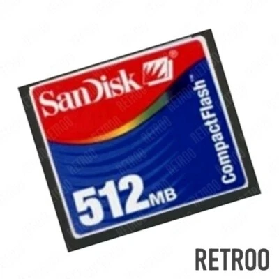SanDisk Compact Flash 512MB CF Type-I Memory Card for Digital Camera  Retroo - Image 1 of 2