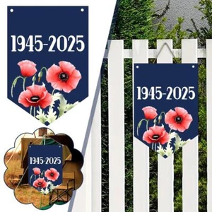 VE Day 80Th Anniversary Bunting, War Garland, Celebration Banner, union jack - Picture 1 of 13