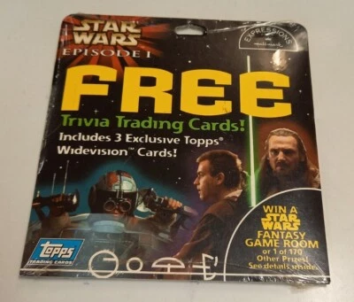 Star Wars Épisode 1 Widevision - 3 Cartes "Trivia" Set H1-H3 Hallmark - Scellé - Photo 1/4