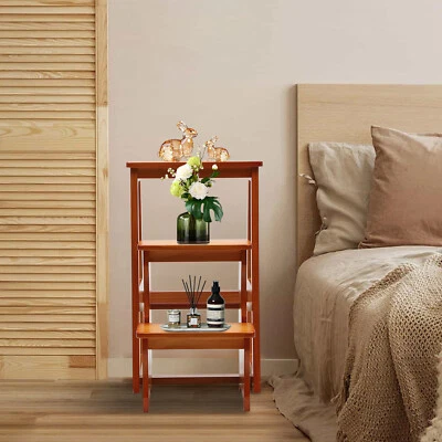 3-Step Folding Library Ladder Chair,  Portable Multifunctional Step Stool - Image 1 of 4