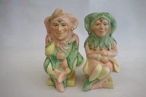 Royal Doulton Lady Jester D7110 & Jester D7109 China Toby Jugs Figures – Lmtd Ed - Picture 1 of 10