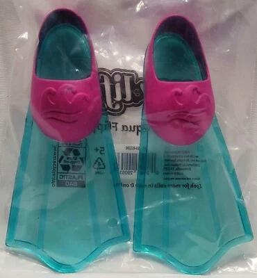 My Life As Swim Fins, Pink & Aqua Water Flippers for 18" Dolls - Image 1 of 2