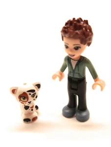 LEGO Hot Guy + Tier Katze sitzende Freunde Elfen selten gefleckt weiße Katze 41379 - Bild 1 von 3