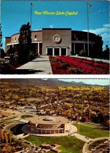 2~4X6 Vintage Postcards SANTA FE, NM New Mexico  STATE CAPITOL & BIRD'S EYE VIEW - Picture 1 of 5