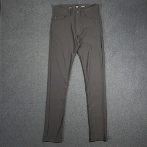 PrAna Brion II Slim Pants 28x34 Mens Brown Straight Leg Nylon Blend Stretch - Picture 1 of 11
