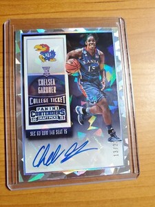 2015-16 Panini Contenders Draft Picks Chelsea Gardner Cracked Ice Auto #13/23