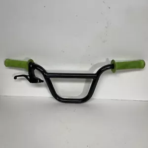 Haro Shredder Handlebars & Grips Handle Bars Old Mid School BMX COMPLETE SETUP - Picture 1 of 14