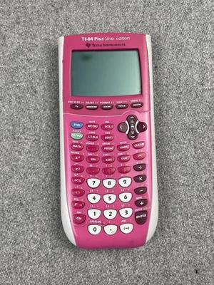 TEXAS INSTRUMENTS TI- 84 Plus Silver Edition Graphing Calculator Pink - Image 1 of 3