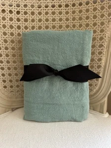 GreenRow Heavy Linen EURO Sham (1) Seafoam Green NWOT OPEN BOX - Picture 1 of 5