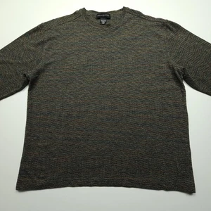 Suéter Jhane Barnes Para Hombres Grande Multicolor Pura Seda Pullover Tejido Textura L - Imagen 1 de 14