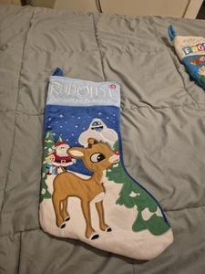 Rudolph The Red Nosed Reindeer Musical Stocking Gemmy - Picture 1 of 8